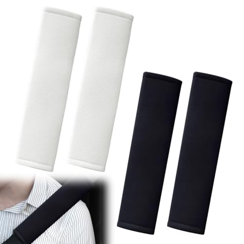 COYUN 4 Stück Schulterpolster für Autosicherheitsgurte, Sicherheitsgurtprotektoren für Kinder und Erwachsene, Universelle Weiche Autosicherheitsgurtprotektoren von COYUN