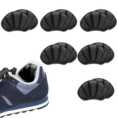 COYUN 6 Paar Fersenpolster, Fersenschutz FüR Schuhe, Fersenpolster FüR Zu GroßE Schuhe, Fersenschuhpolster FüR Damen Herren Fersengriff FüR Schuhe, Fersenpads-Schwarz von COYUN