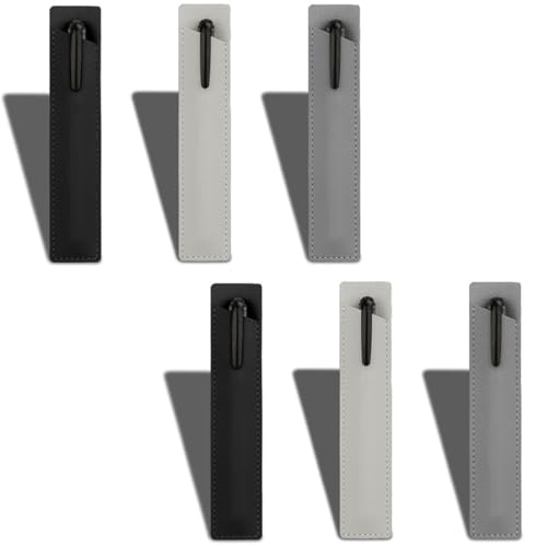 COYUN 6 Stück Stifthalter Notizbuch, Stifteetui mit Elastisch Band Wiederverwendbare Buch Pen Loop Elastischer Leder Stifthalter Elastische Pen Loop Stifthalter für Notizbuch Kalende Klemmbrett von COYUN