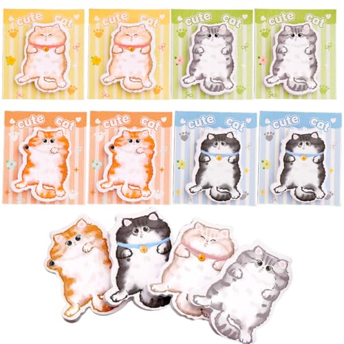 COYUN 8 Paket Tiere Haftnotizen Selbstklebende Notizen TierföRmiger Haftnotizblock, Haftnotizzettel Kleine Geschenke für Kinder, für Schule,Zuhause von COYUN