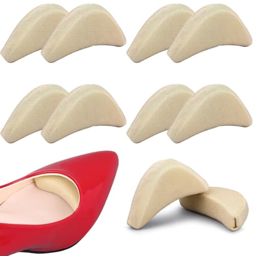 COYUN Gel Vorfußpolster, 4 Paar Weicher Schwamm Einstellbare Schuh Füllung Große Zehe Plug Fuß Klammer Schuh Pads Unisex Schuhs Einsätze für High Heel Frauen Relief Fuß Schmerzen (Skin) von COYUN