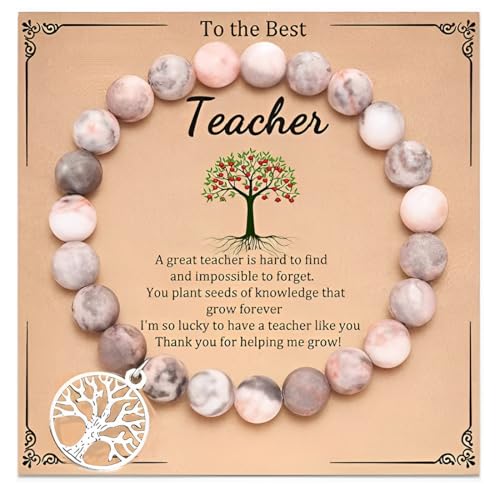 COYUN Geschenke für Frauen Armband Natursteine Frau Idee Original Geschenk Teenager Mädchen Geschenke Weihnachten Frau Geburtstagsgeschenk Armband Geschenk für Tochter Mutter Lehrer Freundin von COYUN