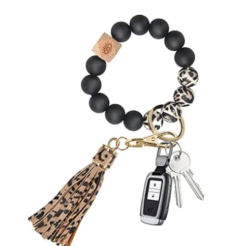 COYUN Schlüsselanhänger Auto Frauen Schlüsselanhänger Armband Autoschlüsselanhänger mit Perlen Quaste Geschenke Schlüssel,anhänger Mädchen Geschenk für Frauen von COYUN