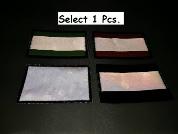 1 Stk. Polizei-Feuerwehr-Armee-Militär Grau Reflektierender Aufnäher-Haken-Unterstützungsgröße 9 "x2", 3, 5 4 4, 5 5 5, 5 6 "x2" von COZY168