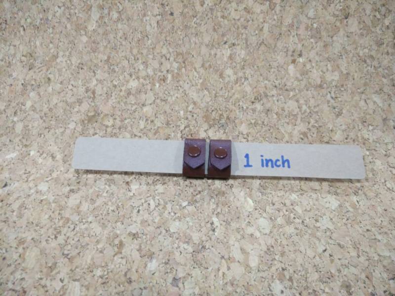 2 Kunstleder Gürtelschnallen Für 2, 5 cm Braune Druckknöpfe | 2Er Set Braun von COZY168