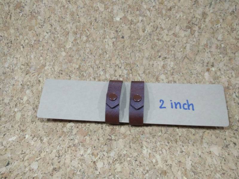 2 Kunstleder Gürtelschnallen Für 5cm Breite Braune Druckknöpfe | 2Er Set Braun von COZY168