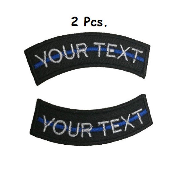 2Tlg. Blue Line Curve Patch Benutzerdefinierter Text Ihr Textpatch Polizei Dünne Blaue Linie Gestickter Aufnäher Hakenrücken Angebracht Oder 2Tlg. Blue Line Curve Patch Benutzerdefinierter Text Ihr Textpatch Polizei Dünne Blaue Linie Gestickter Aufnäher Hakenrücken Angebracht Oder von COZY168