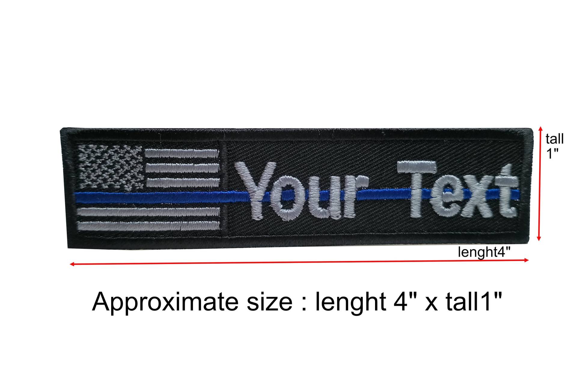 Blue Line Patch Benutzerdefinierter Name Dünne Blaue Linie Polizei Swat Usa Flaggenpatch Mit Hakenbefestigung Oder Zum Aufnähen in Den Größen 4 Blue Line Patch Benutzerdefinierter Name Dünne Blaue Linie Polizei Swat Usa Flaggenpatch Mit Hakenbefestigung Oder Zum Aufnähen in Den Größen 4 von COZY168