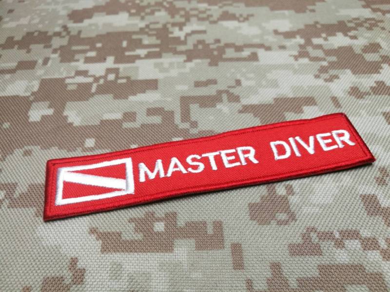 Master Taucher Patch Flagge/Down Flagge, Gesticktes Aufgenäht Oder Mit Haken Auf Der Rückseite Angebracht 5 "x 2" von COZY168