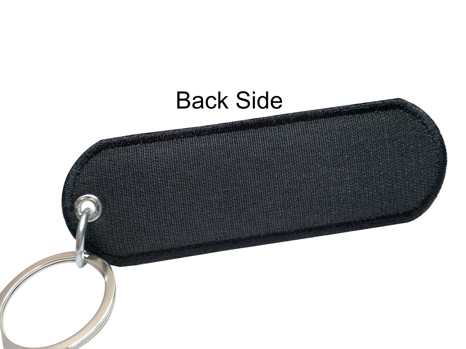 Polizei Custom Name Text Usa Flagge Schlüsselanhänger Dünne Blaue Linie Bestickt Taschenhalter Größe 11cm. X 3, 5cm von COZY168