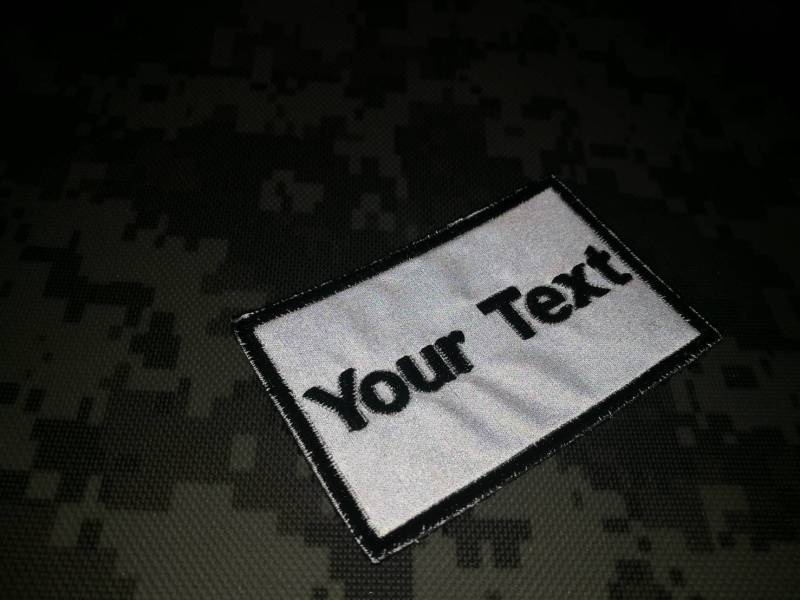 Reflektierender Patch Individuell Gestickter Aufnäher Mit Textaufnäher 2 „x 2", 3 4 5 6 „ von COZY168