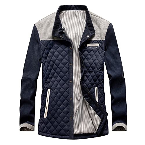 COZYDAY Hemdjacke Herren Business Hemd Dünne Hemdjacke Freizeithemd Sommerjacke Herren Leichte Übergangsjacke Herren Hemd Businesshemd Langarm Freizeithemd Herrenhemden Casual Regular Fit Hemdjacke von COZYDAY