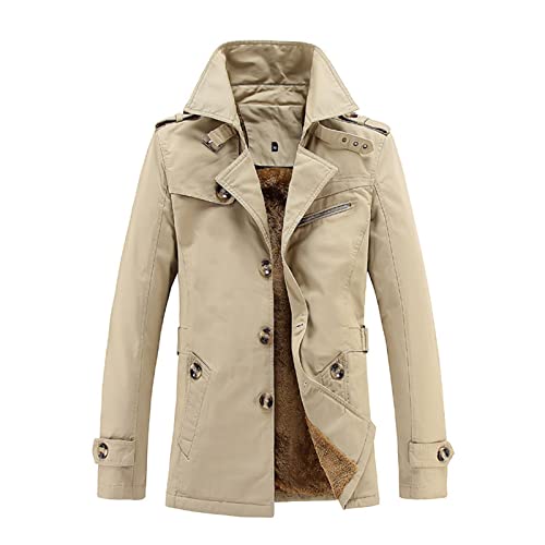 Herren Trenchcoat Lang Mantel Winter Teddyfleece Gefüttert Jacke Übergangsjacke Trenchcoat Herren Kurzmantel Halbmantel Parkajacke Lange Trenchcoat Freizeitjacke Windbreaker Revers Winddicht Mantel Herren Trenchcoat Lang Mantel Winter Teddyfleece Gefüttert Jacke Übergangsjacke Trenchcoat Herren Kurzmantel Halbmantel Parkajacke Lange Trenchcoat Freizeitjacke Windbreaker Revers Winddicht Mantel von COZYDAY