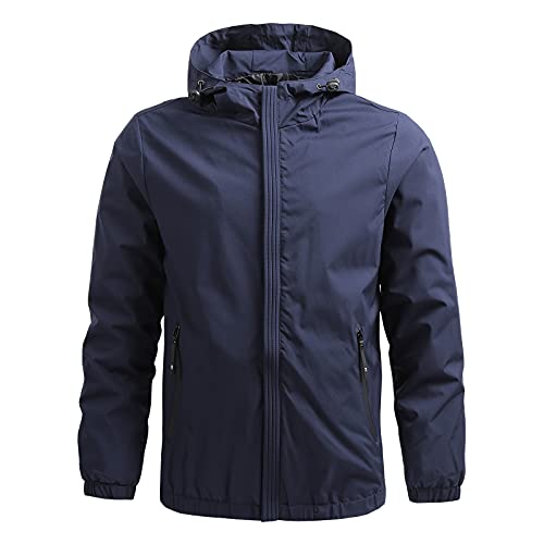 Kapuze Herren Jacket Wind Wasserdichte Regenjacke Atmungsaktive Outdoor Jacke Wanderjacke Herren Wanderjacke Herren Regenjacke Freizeitjacke Softshell Jacke Outdoor Funktionsjacke Freizeitjacke von COZYDAY