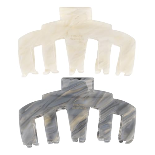 COZYISLE Französische handgefertigte Haarspange, Marmor-Muster, Acetat-Materialien für Damen und Mädchen, Jumbo-Haarklammer für dickes, langes Haar COZYISLE Französische handgefertigte Haarspange, Marmor-Muster, Acetat-Materialien für Damen und Mädchen, Jumbo-Haarklammer für dickes, langes Haar von COZYISLE