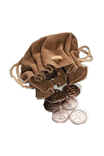 Geldbeutel Braun Leder Mittelalter Münzbeutel von CP Abenteuer