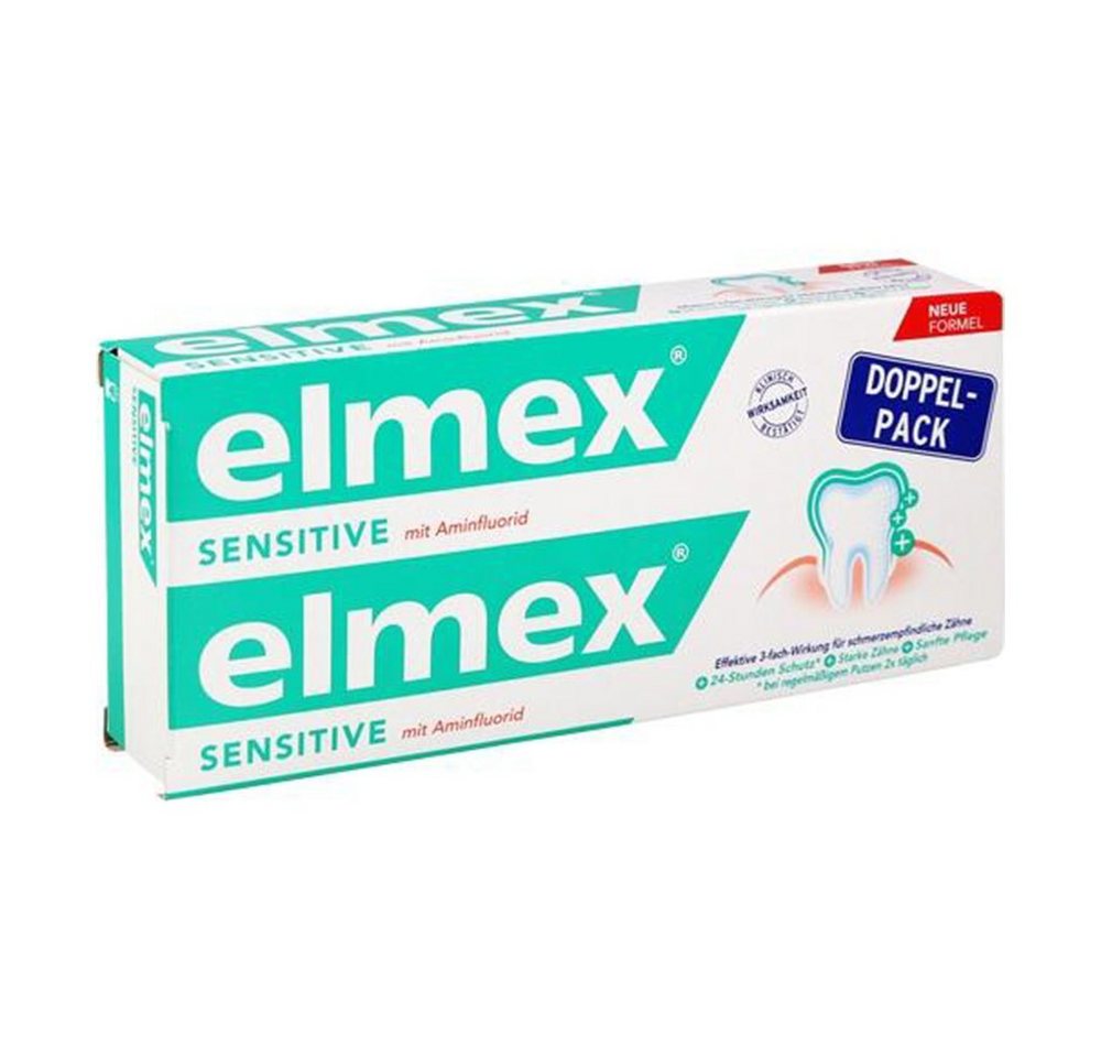 CP GABA GmbH Zahnpasta ELMEX SENSITIVE Zahnpasta Doppelpack, 150 ml CP GABA GmbH Zahnpasta ELMEX SENSITIVE Zahnpasta Doppelpack, 150 ml von CP GABA GmbH