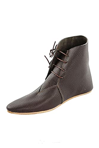 Mittelalter Schuhe Mittelalterstiefel mit Schnürung Spätmittelalter Schuhgröße 44 von CP-Schuhe