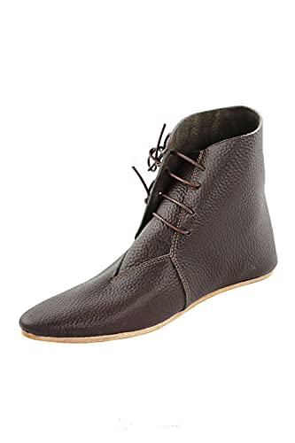 Mittelalter Schuhe Mittelalterstiefel mit Schnürung Spätmittelalter Schuhgröße 46 von CP-Schuhe