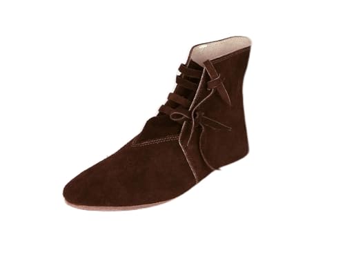 Mittelalterschuhe Wildleder Spätmittalter Mittelalter Schuhe, Damen Herren Schuhgröße 39 von CP-Schuhe