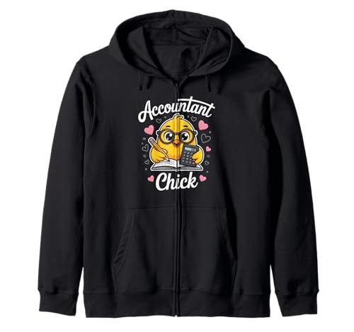 Lustiges Buchhalter-Küken, niedlicher Humor, Spruch, Mathematik, Witz, Damen, Herren Kapuzenjacke von CPA Student Numbers Geek Finance Bird Cartoon