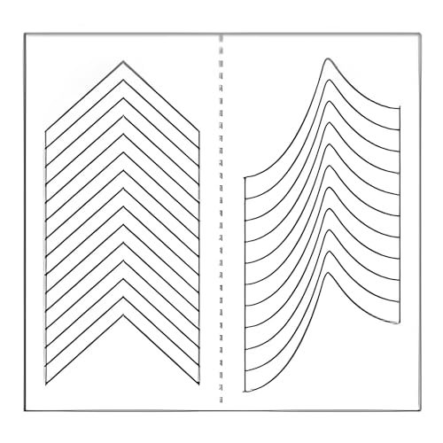 Art French Tip French Strips French Sticker Art Sticker Decals Aufkleber für französische Geometrie von CPAOWEHF