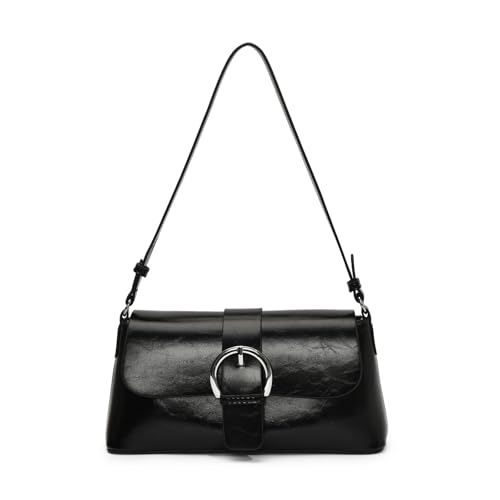 CPAOWEHF 2025 Spring Damen Luxus Schulter Crossbody Tasche Praktische PU Leder Unterarm Geldbörse Arbeit Handtasche mit verstellbarem Riemen Mode Geldbörse, Schwarz , One Size von CPAOWEHF