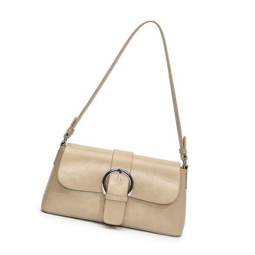 CPAOWEHF 2025 Spring Damen Luxus Schulter Crossbody Tasche Praktische PU Leder Unterarm Geldbörse Arbeit Handtasche mit verstellbarem Riemen Mode Geldbörse, khaki, One Size von CPAOWEHF