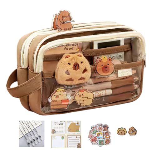 CPAOWEHF Bleistiftkoffer Mit Großer Kapazität Mit Aufkleber Cartoon Tierstifte Beutel Tasche Schöne Stifttasche Geschenk Für Schüler Cartoon Capybara Großer Kapazitätsfall Für Die Schule CPAOWEHF Bleistiftkoffer Mit Großer Kapazität Mit Aufkleber Cartoon Tierstifte Beutel Tasche Schöne Stifttasche Geschenk Für Schüler Cartoon Capybara Großer Kapazitätsfall Für Die Schule von CPAOWEHF