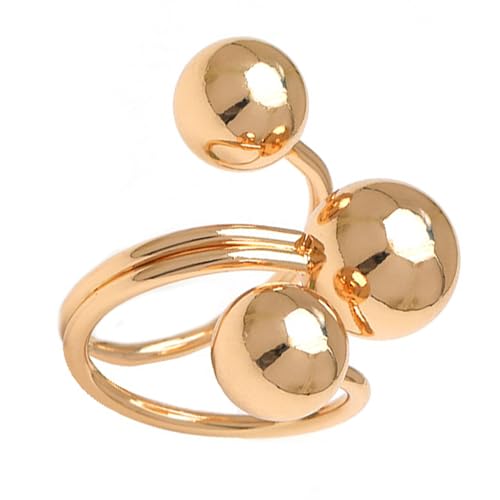CPAOWEHF Elegante Glänzende Kreisförmige Ringe Für Geschenkverbindung Und Persönliche Tragen Verstellbarer Größe Offene Fingerringe Trendy Unisex Schmuck Vielseitiger Styling von CPAOWEHF