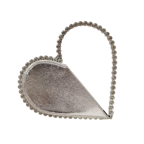 CPAOWEHF Elegante Herzförmige Geldbörse Mit Rahmenabendtasche Für Hochzeitsfeier Und Cocktail Event Mode Abend Accessoire von CPAOWEHF