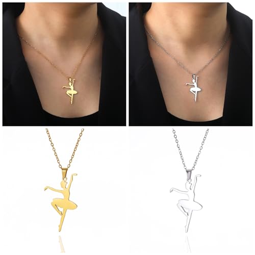 CPAOWEHF Elegantes Ballett Mädchen Anhänger Halskette Stylish Ballet Girl Anhänger Halskette Robust Edelstahl Ornament Geburtstagsgeschenk CPAOWEHF Elegantes Ballett Mädchen Anhänger Halskette Stylish Ballet Girl Anhänger Halskette Robust Edelstahl Ornament Geburtstagsgeschenk von CPAOWEHF