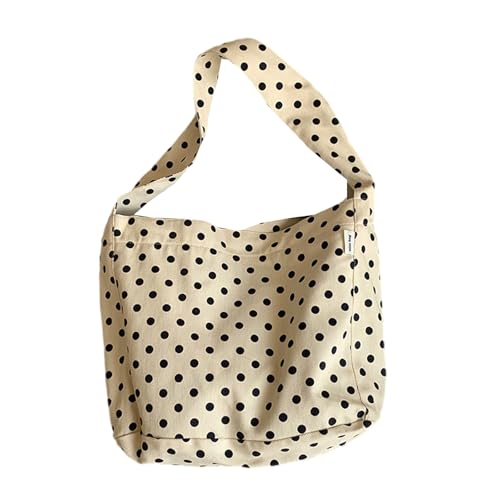 CPAOWEHF Frauenhandtasche Leinwand Handtasche Geldbeutel Stilvoller Lässiger Trendiger Umhängetasche Große Kapazität Geldbörsen Arbeitstasche Geschenke Trendy Geldbeutel von CPAOWEHF