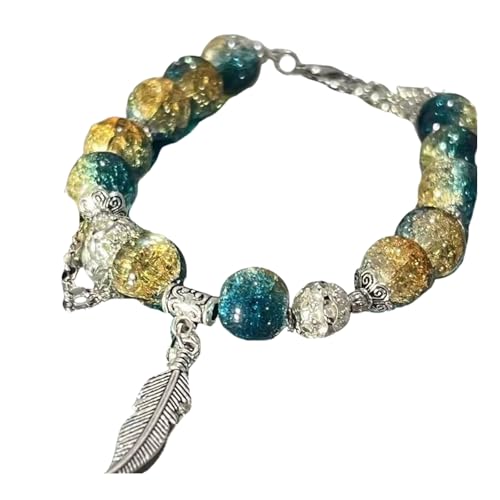 CPAOWEHF Künstlerisch Gefertigte Grün Gefiederte Armbandlegierung Armband Für Frauen Die Auffällige Designs Perlen Armband Lieben CPAOWEHF Künstlerisch Gefertigte Grün Gefiederte Armbandlegierung Armband Für Frauen Die Auffällige Designs Perlen Armband Lieben von CPAOWEHF