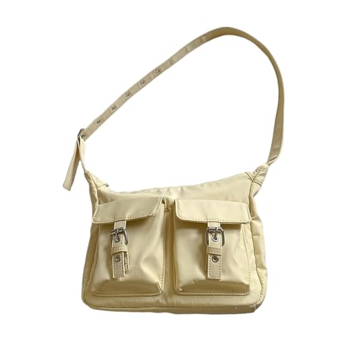 CPAOWEHF Mode Nylon Umhängetasche Für Frauen Und Mädchen Crossbody Geldbörse Satchel Achselhöhlen Achselhöhle Für Lässige Ausflüge Koreanische Achselhöhlen Achselhöhle von CPAOWEHF