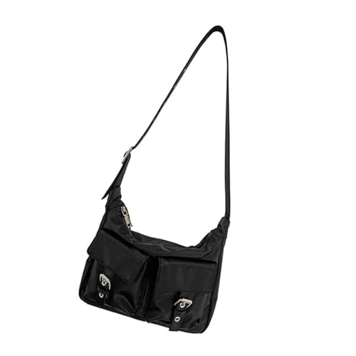 CPAOWEHF Mode Nylon Umhängetasche Für Frauen Und Mädchen Crossbody Geldbörse Satchel Achselhöhlen Achselhöhle Für Lässige Ausflüge Koreanische Achselhöhlen Achselhöhle von CPAOWEHF