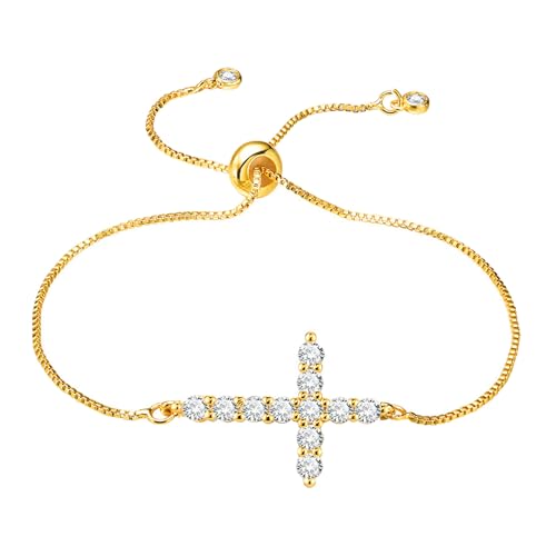 CPAOWEHF Mode Religiöses Armband Mit Funkelnden Zirkonsteinen Verstellbarer Handgelenk Schmuckkette Schmuck Für Jeden Anlass Charmarmband CPAOWEHF Mode Religiöses Armband Mit Funkelnden Zirkonsteinen Verstellbarer Handgelenk Schmuckkette Schmuck Für Jeden Anlass Charmarmband von CPAOWEHF