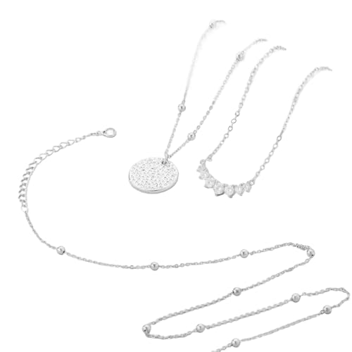 CPAOWEHF Mode Stapelbare Halsketten Für Frauen Multi Layering Anhängerinnen Frauen Halschain Scheibe Runde Charme Schlüsselbein Kette Vielseitige Schichtkette Für Outfits CPAOWEHF Mode Stapelbare Halsketten Für Frauen Multi Layering Anhängerinnen Frauen Halschain Scheibe Runde Charme Schlüsselbein Kette Vielseitige Schichtkette Für Outfits von CPAOWEHF