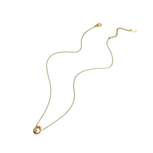 CPAOWEHF Modische Halskette mit Perlenanhänger, stilvolle Blumen-Halskette für jugendliche und reife Frauen, die Eleganz suchen, Modeschmuck für Damen, Einheitsgröße, Wie beschrieben, Wie beschrieben von CPAOWEHF