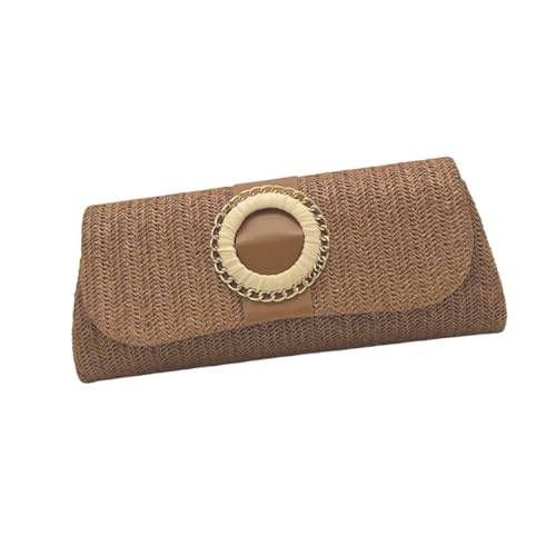 CPAOWEHF Strohklumpen Handtaschen Für Frauen Mädchen Abend Clutches Handtasche Handtasche Stroh Schulter Crossbody Summers Beach Bag Schulterkreuzkörper von CPAOWEHF