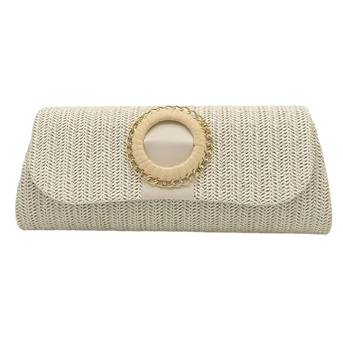 CPAOWEHF Strohklumpen Handtaschen Für Frauen Mädchen Abend Clutches Handtasche Handtasche Stroh Schulter Crossbody Summers Beach Bag Schulterkreuzkörper von CPAOWEHF
