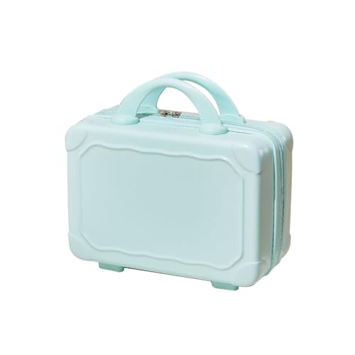 CPAOWEHF Tragbares 35,6 cm Make-up Reise-Handgepäck ABS Tragetasche Make-up Koffer Kosmetiktasche für Reisen Camping Frauen Mädchen, blau, Normal von CPAOWEHF