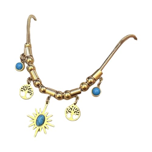 CPAOWEHF Vintage Octagram Life Bäume Halskette Elegante Frauen Schmucklegierung Symbolische Geschenk Einzigartig Inspiriertes Halsketten Design Accessoire Legierung Mode Für Frauen von CPAOWEHF