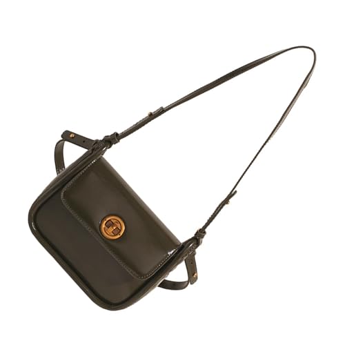 CPAOWEHF Winter Achselhöhlen Tasche Für Frauen Square Retro Pendeln Stilvolle Schulter PU Leder Crossbody Winter Schulter Für Frauen Stilvolle Achselhilfe Handtasche Kleine Quadrat von CPAOWEHF