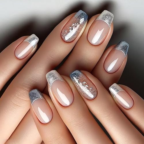 Mandel Kunstnägel Acrylnägel Zum Aufkleben Mit Glitzer Blatt Designs Künstliche Nägel Für Stilvolle Und Selbstbewusste Frauen Mandel Kunstnägel Acrylnägel Zum Aufkleben Mit Glitzer Blatt Designs Künstliche Nägel Für Stilvolle Und Selbstbewusste Frauen von CPAOWEHF