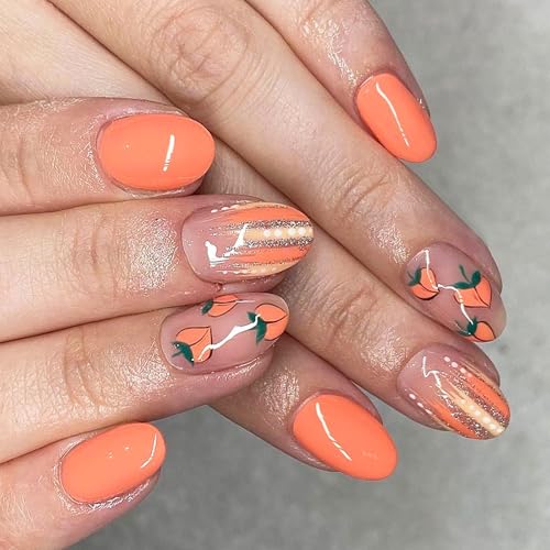 Mandelnägel Tipps Gefälschte Klebsträger Auf Pfirsich Presse Künstlichem Falsch Für Frauen Mädchen Stick Nagel von CPAOWEHF