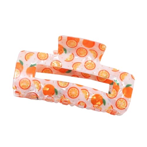 Obst-Haarspange für Mädchen und Frauen, PVC-Haarklammer mit starkem Halt für niedrige Pferdeschwänze und lässiges Styling von CPAOWEHF