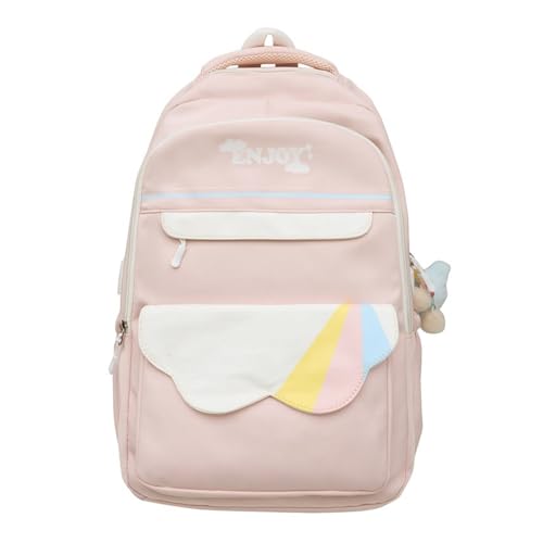 Rucksack Mit Großer Kapazität Für Studenten Schule Rucksack Damen Laptop Rucksack Modisch Lässig Tagesrucksäcke Mädchen Reiserucksack von CPAOWEHF