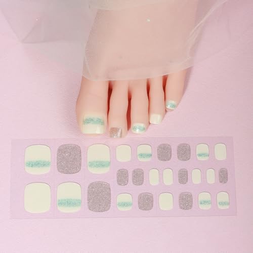 Salon Gel Zehennagelstreifen Schnell Trocknende Gel Wraps LED Lampe Erforderlich Modischer Zehennagel Appeal Für Frauen Und Mädchen von CPAOWEHF