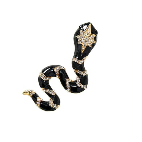 Zarte Strasssteine ​​Brosche Partykleid Pin Einzigartige Schlange Brosche Geeignet Für Frauen Die Kleider Und Anzügen Legierterschild Emaille Animal Pin Verleihen von CPAOWEHF